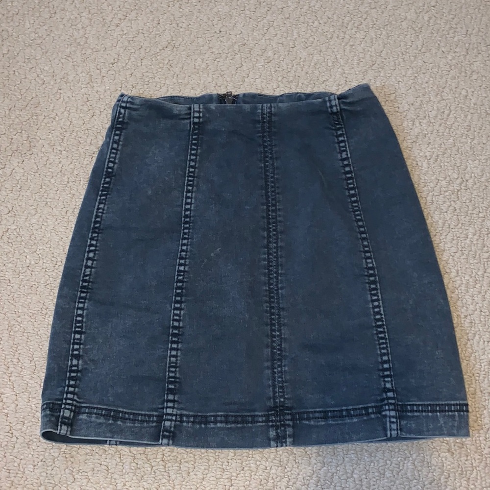 Free People Jean Skirt